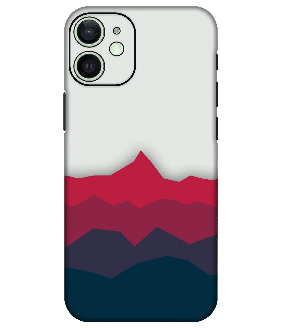 Image of a phone case featuring a mobile skin with a graphic design.