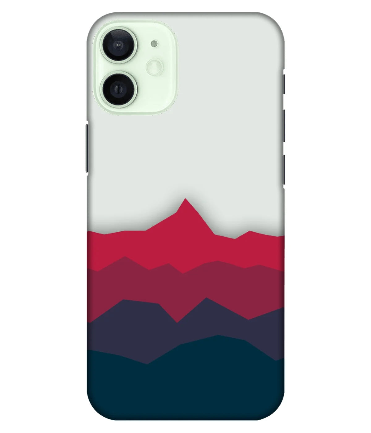 A product shot of a slim hard case with a colorful design.