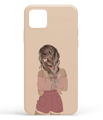 A front-on view of soft silicone phone case with a colorful design.