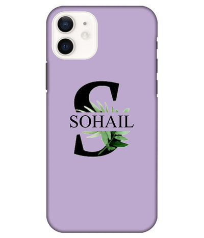A product shot of a slim hard case with a customizable name.