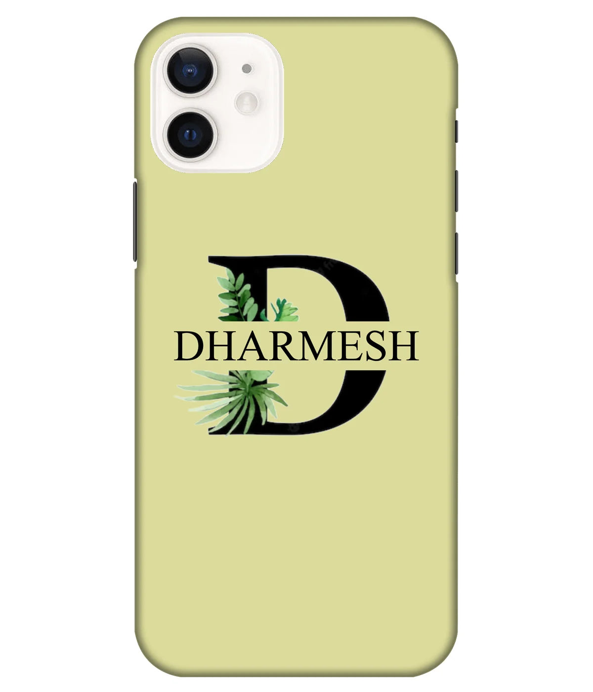 A product shot of a slim hard case with a customizable name.