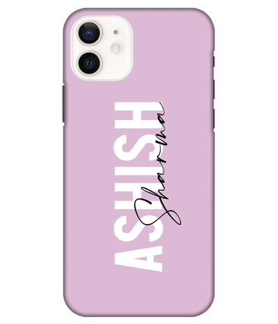 A product shot of a slim hard case with a customizable name.