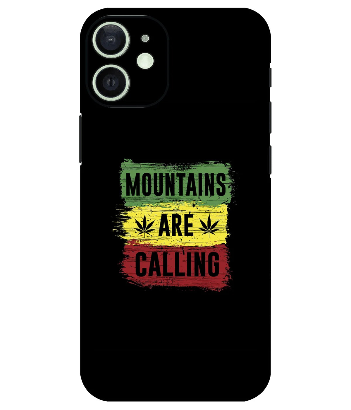 Image of a phone case featuring a mobile skin with a graphic design.