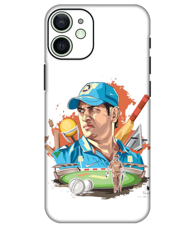 Image of a phone case featuring a mobile skin with a graphic design.
