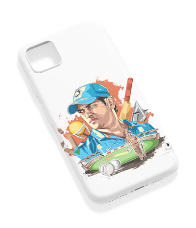An angled view of a soft silicone case featuring a vibrant design.