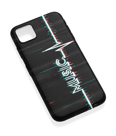 An angled view of a soft silicone case featuring a vibrant design.