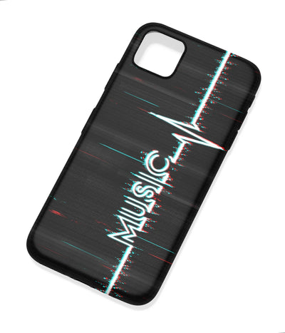 An angled view of a soft silicone case featuring a colorful design.
