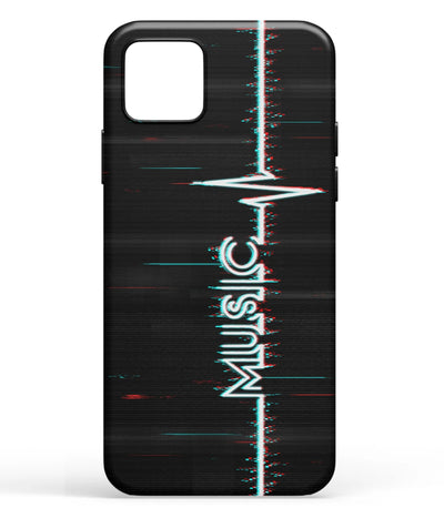 A front-on view of soft silicone phone case with a colorful design.