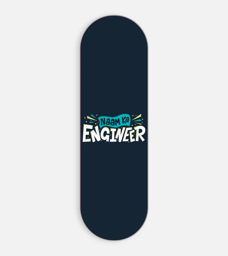 Mobile phone grip slider with a colorful design on a white background
