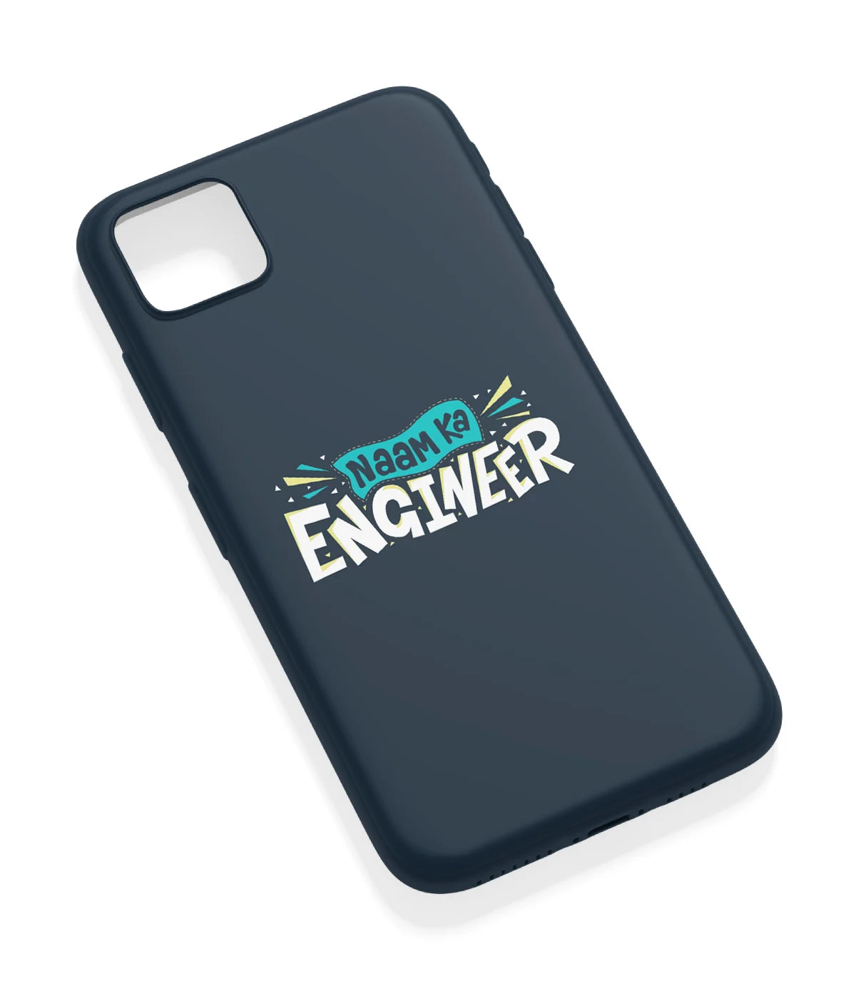 An angled view of a soft silicone case featuring a vibrant design.