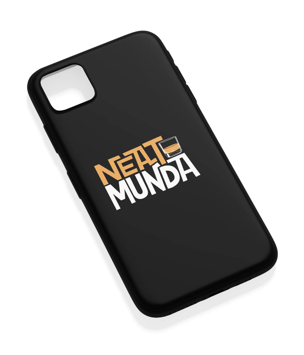 An angled view of a soft silicone case featuring a vibrant design.