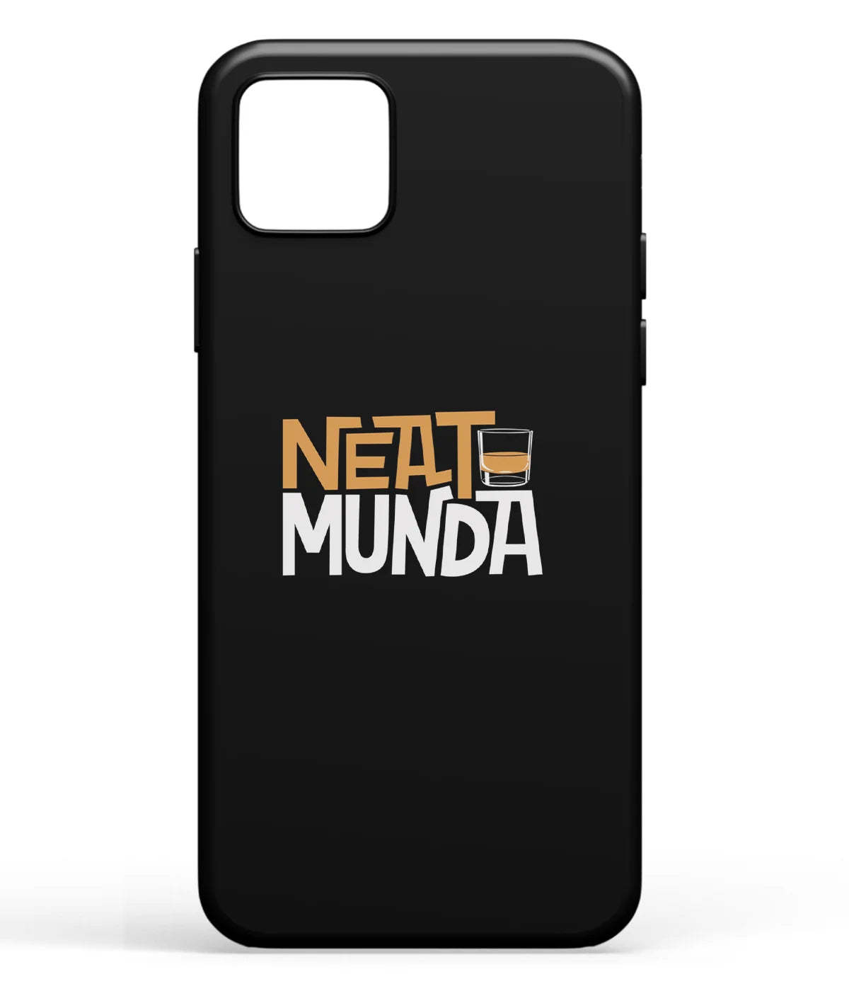 A front-on view of soft silicone phone case with a colorful design.