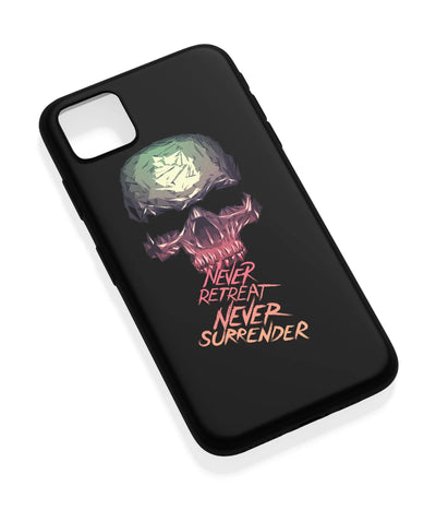 An angled view of a soft silicone case featuring a vibrant design.