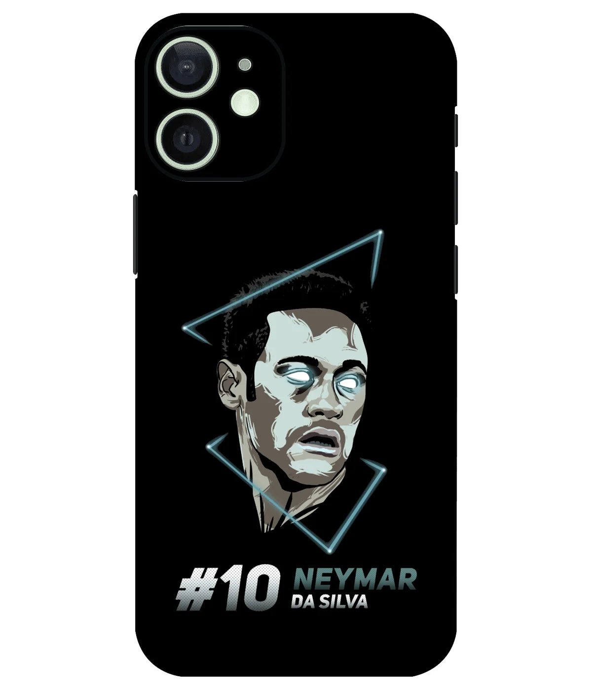 Image of a phone case featuring a mobile skin with a graphic design.