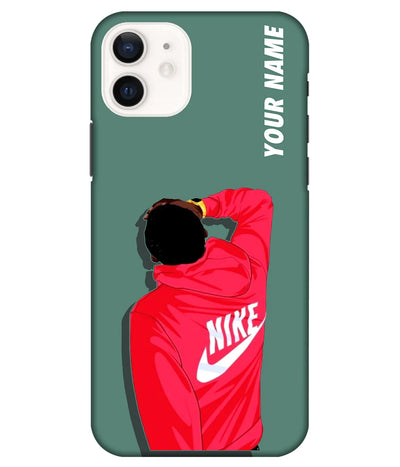 A product shot of a slim hard case with a customizable name.