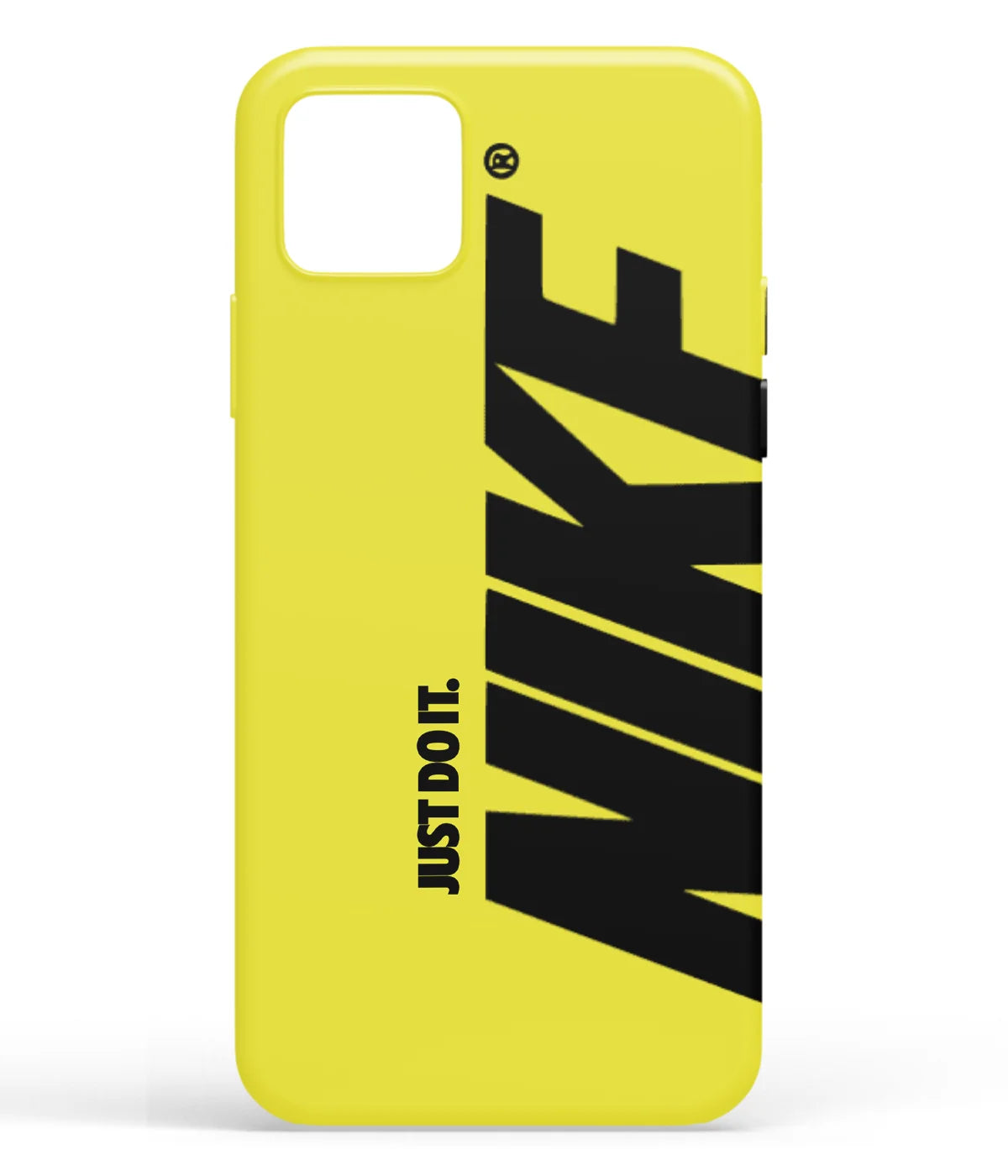 A front-on view of soft silicone phone case with a colorful design.
