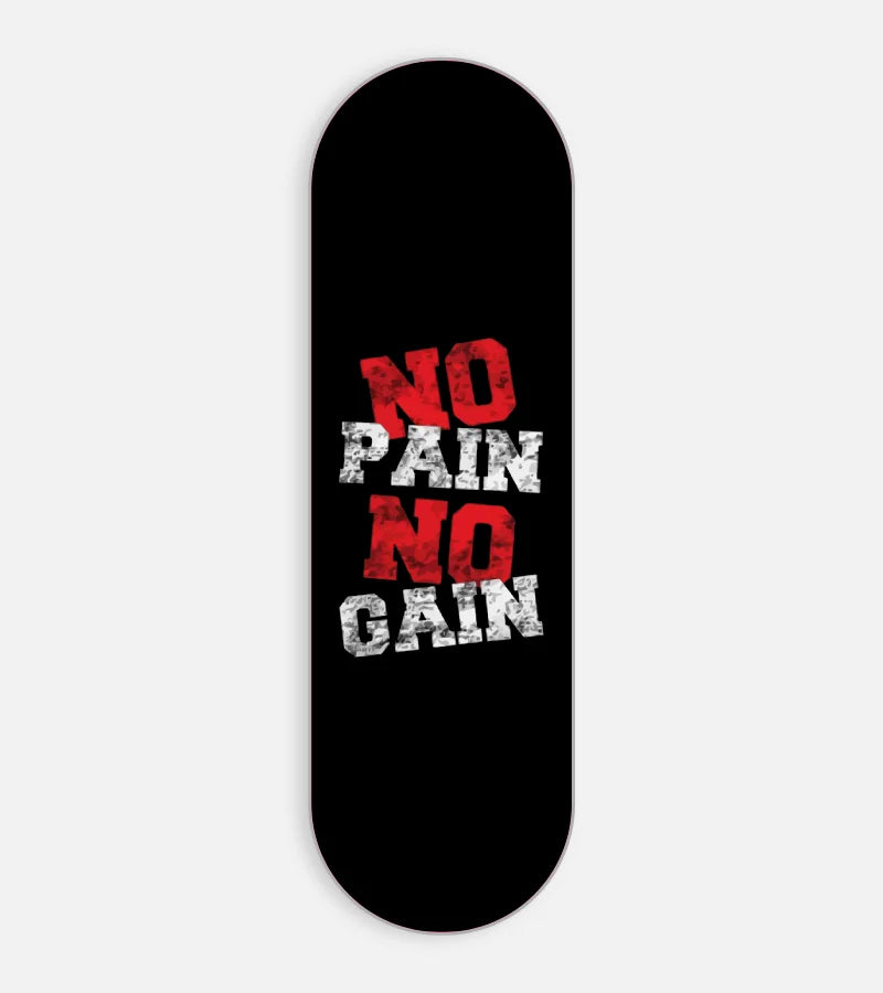 Mobile phone grip slider with a colorful design on a white background