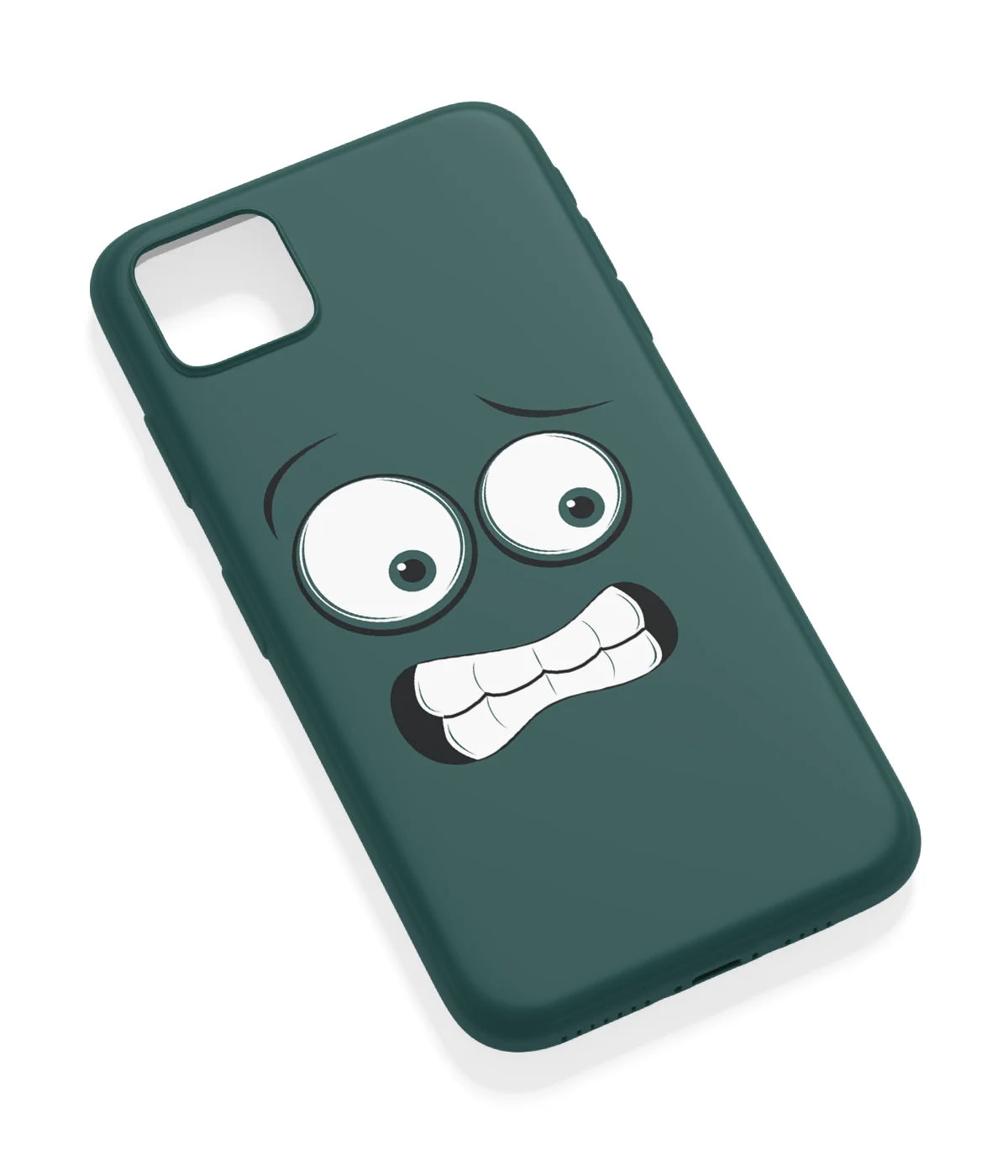 An angled view of a soft silicone case featuring a vibrant design.