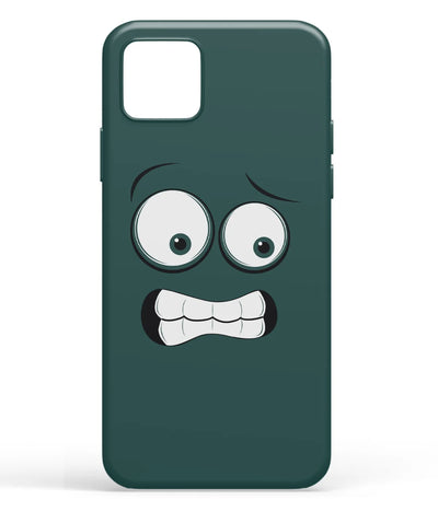 A front-on view of soft silicone phone case with a colorful design.