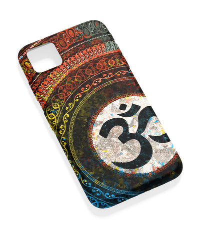 An angled view of a soft silicone case featuring a vibrant design.