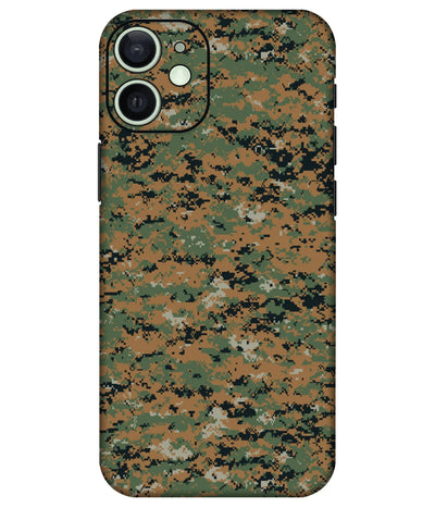 Image of a phone case featuring a mobile skin with a graphic design.