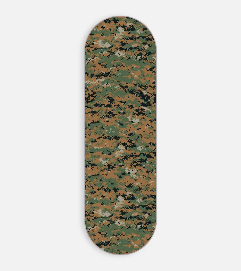 Mobile phone grip slider with a colorful design on a white background