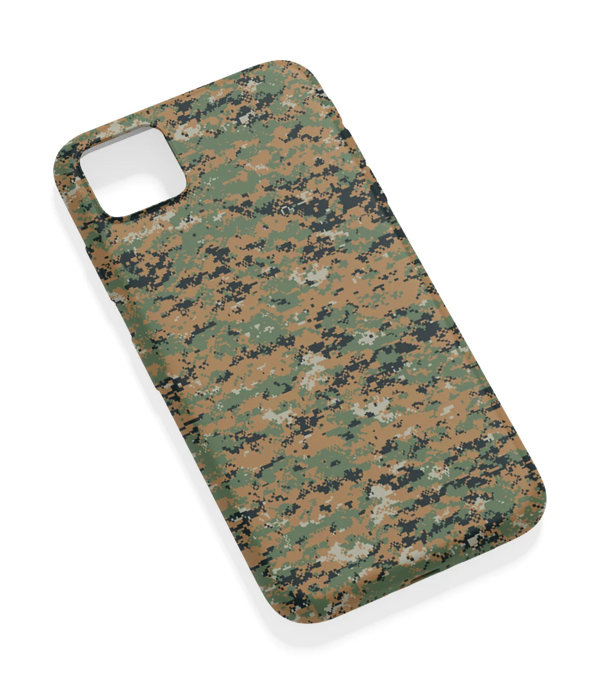 An angled view of a soft silicone case featuring a vibrant design.