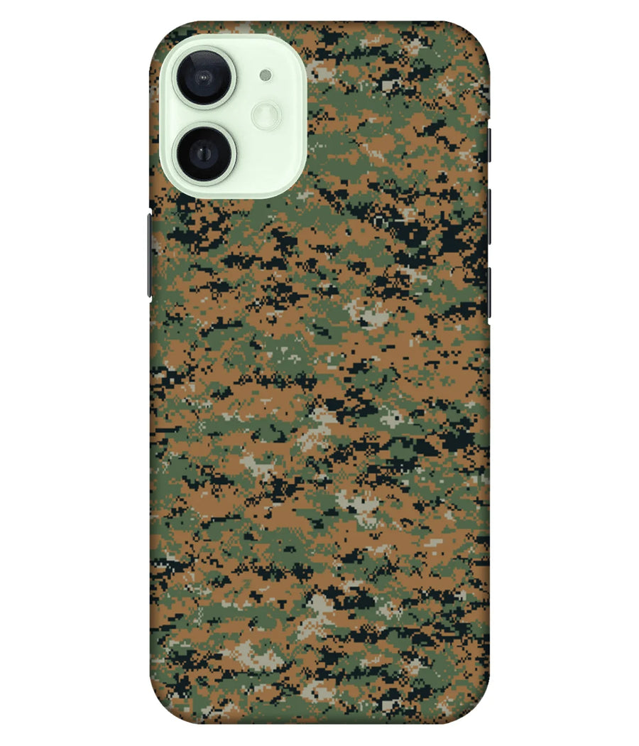 Orange Green Cameo Pattern Slim Hard Case