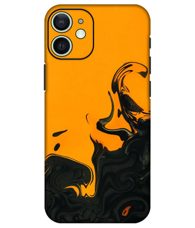 Image of a phone case featuring a mobile skin with a graphic design.