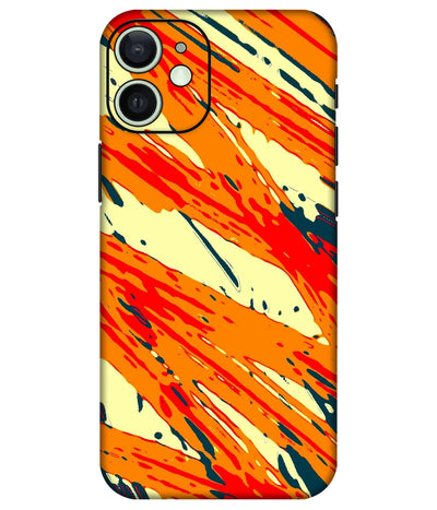 Image of a phone case featuring a mobile skin with a graphic design.