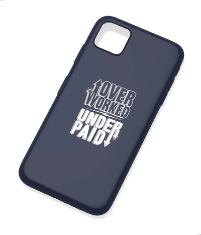 An angled view of a soft silicone case featuring a colorful design.