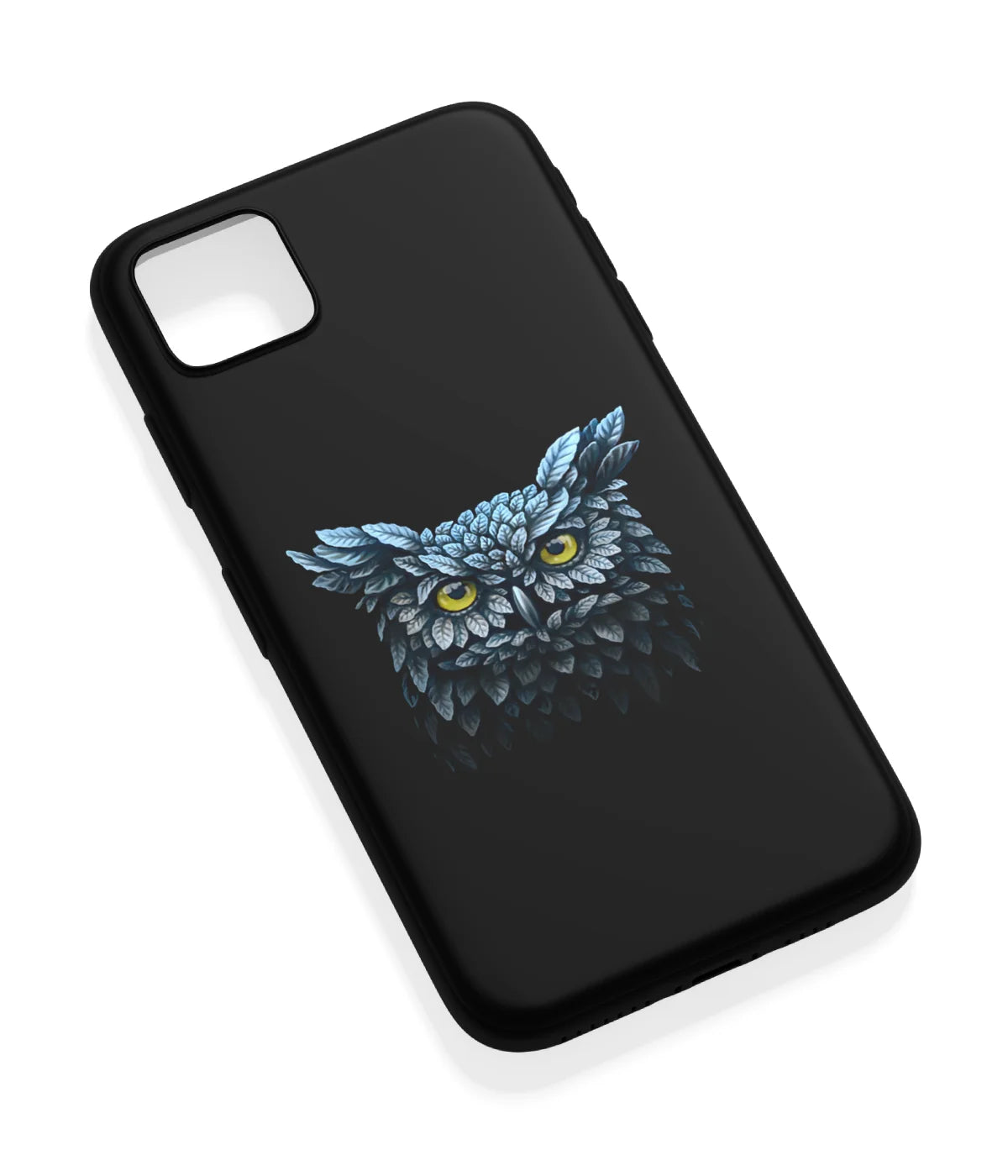 An angled view of a soft silicone case featuring a vibrant design.