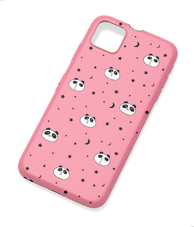 An angled view of a soft silicone case featuring a colorful design.
