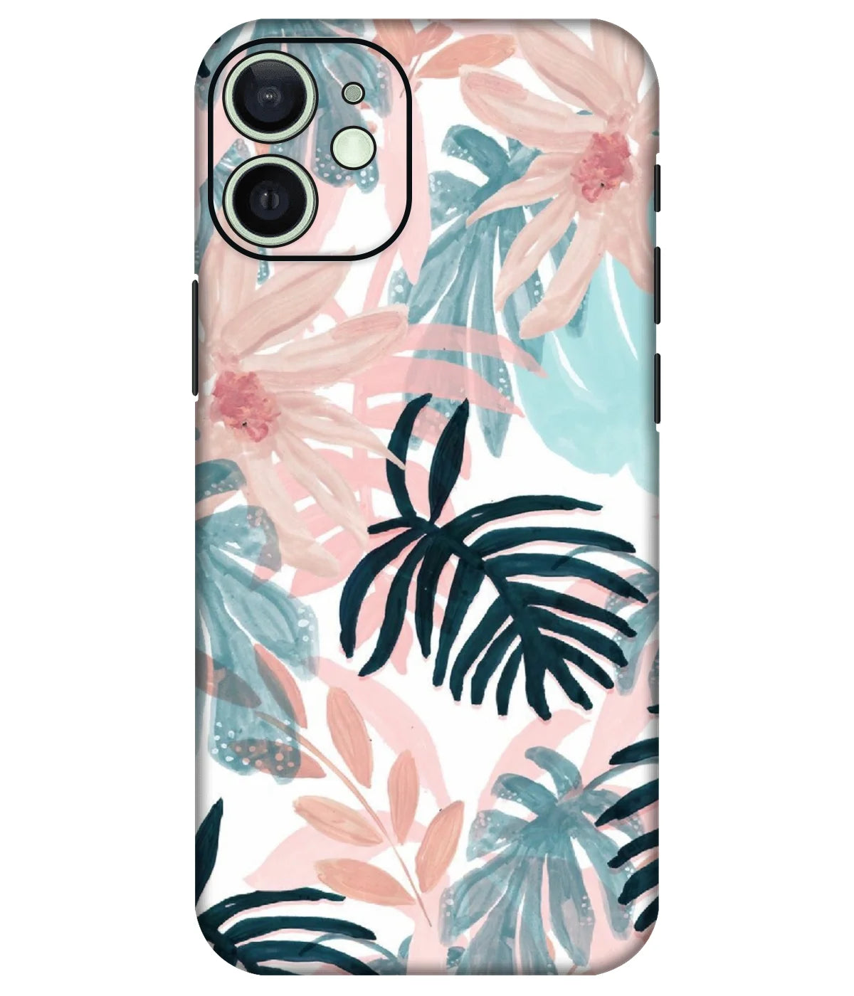 Image of a phone case featuring a mobile skin with a graphic design.