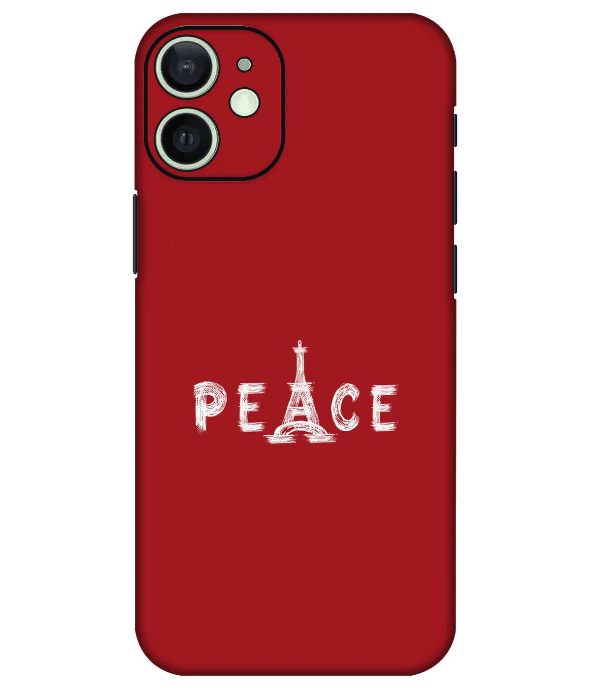 Image of a phone case featuring a mobile skin with a graphic design.
