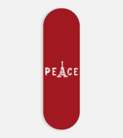 Mobile phone grip slider with a colorful design on a white background