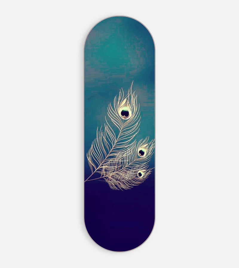Peacock Feathers Phone Grip Slider