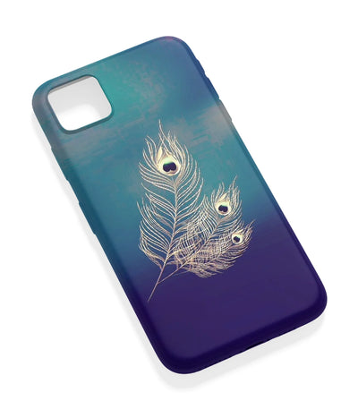 An angled view of a soft silicone case featuring a vibrant design.