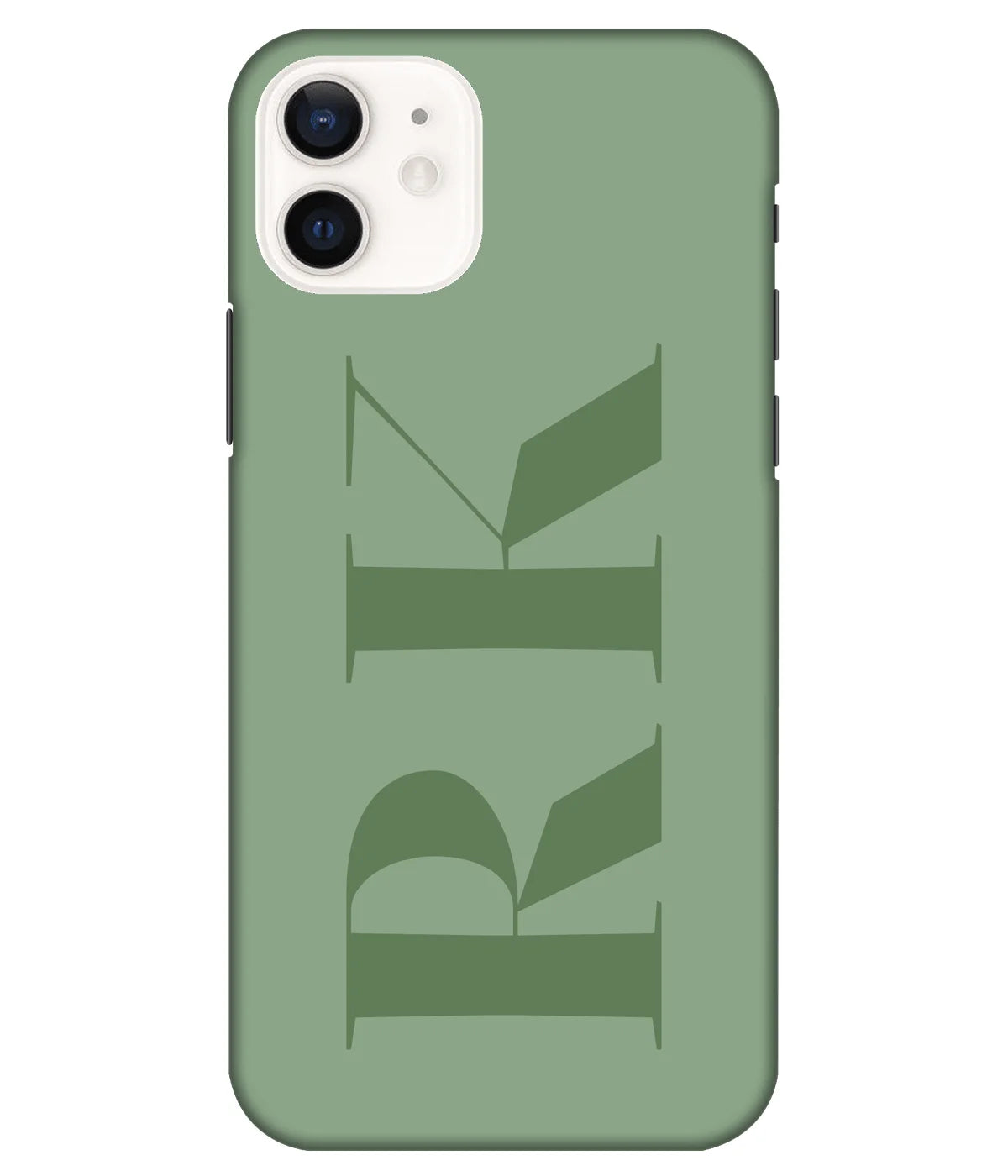 A product shot of a slim hard case with a customizable name.