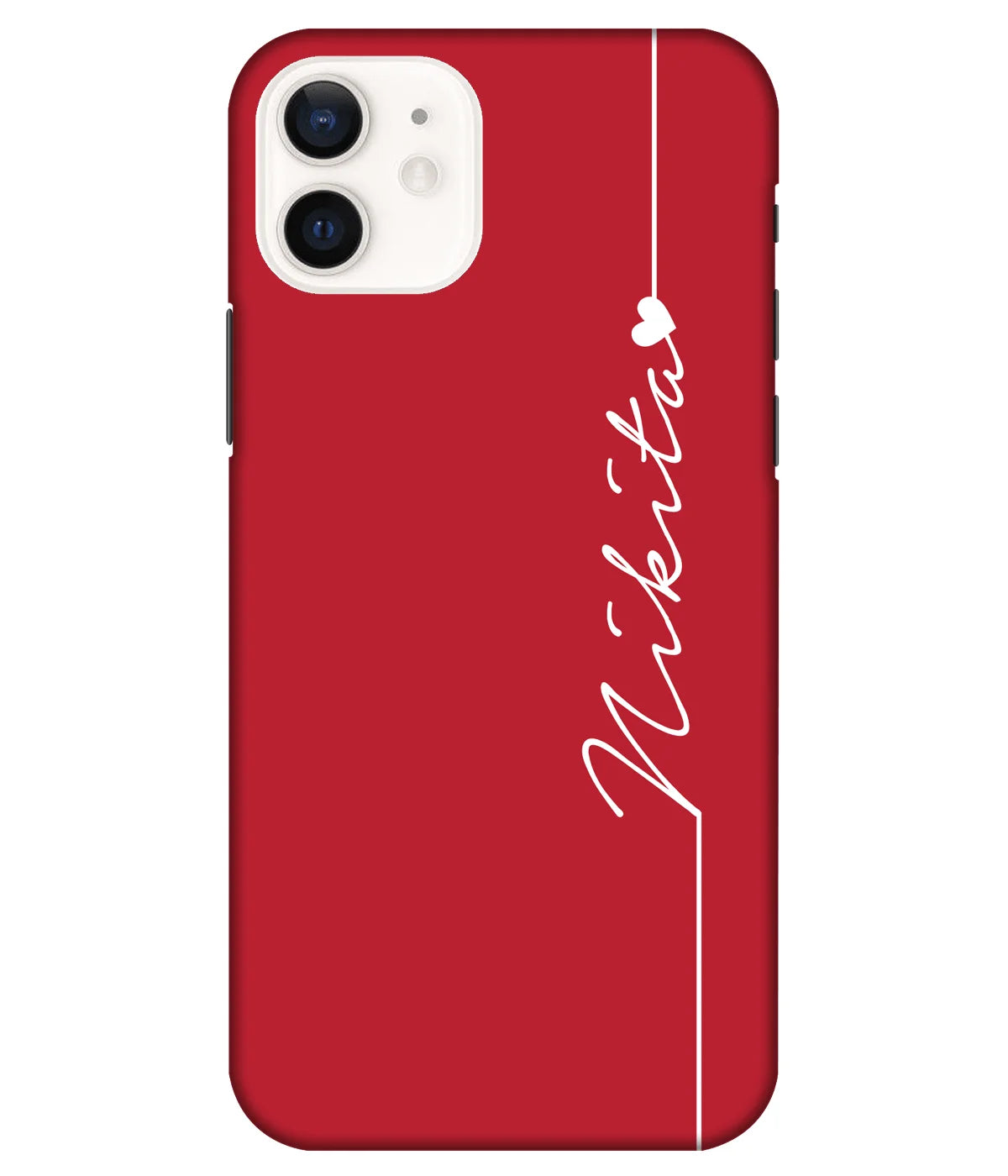 A product shot of a slim hard case with a customizable name.