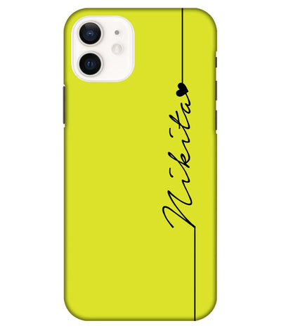 A product shot of a slim hard case with a customizable name.