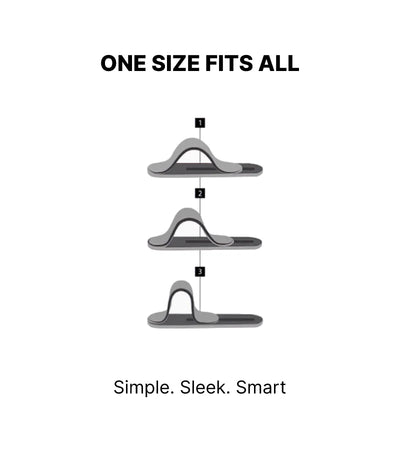 An image demonstrating the phone grip slider's adjustable design, showcasing how it can be extended to multiple sizes for a comfortable and secure grip.