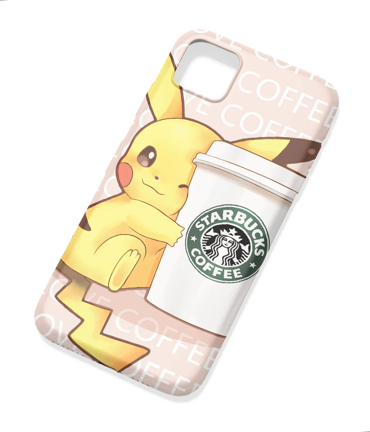 An angled view of a soft silicone case featuring a colorful design.