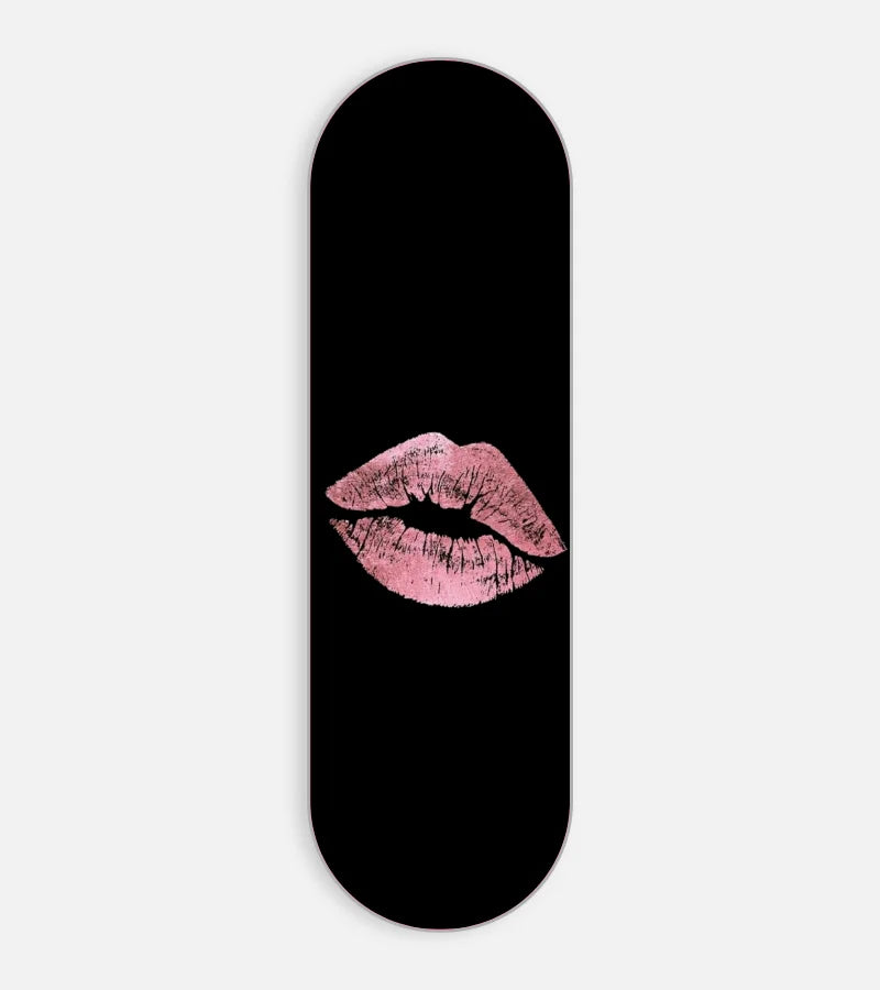Pink Lips Illustration Phone Grip Slider