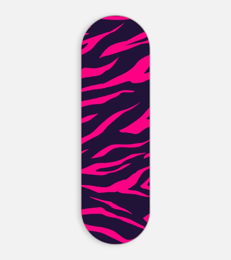 Pink Zebra Print Pattern Phone Grip Slider