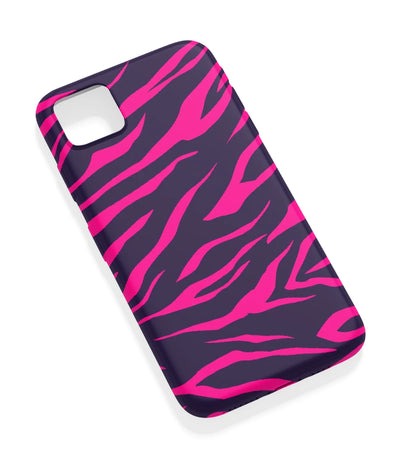 An angled view of a soft silicone case featuring a vibrant design.