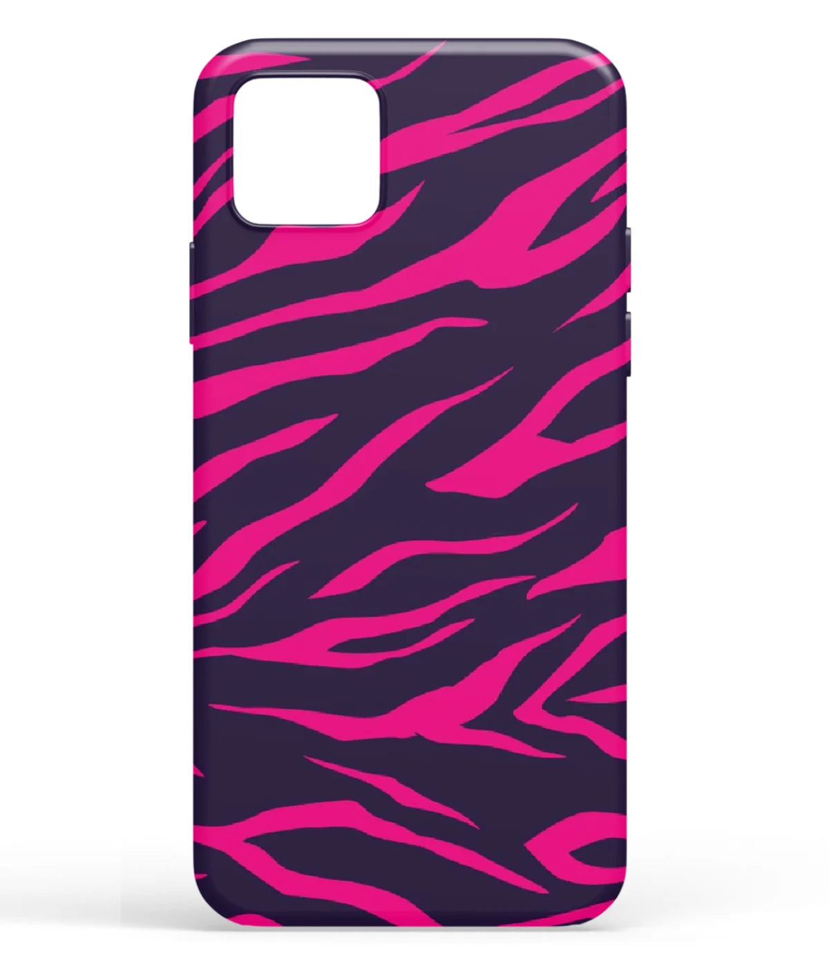 A front-on view of soft silicone phone case with a colorful design.