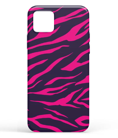 A front-on view of soft silicone phone case with a colorful design.
