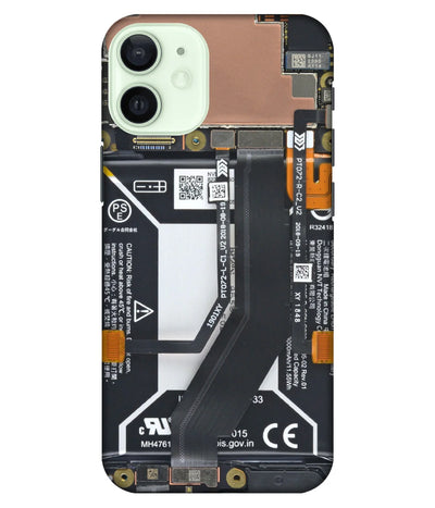 A product shot of a slim hard case with a colorful design.