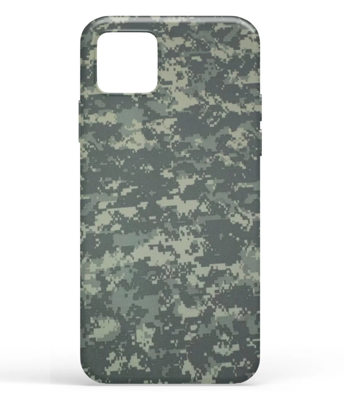 A front-on view of soft silicone phone case with a colorful design.